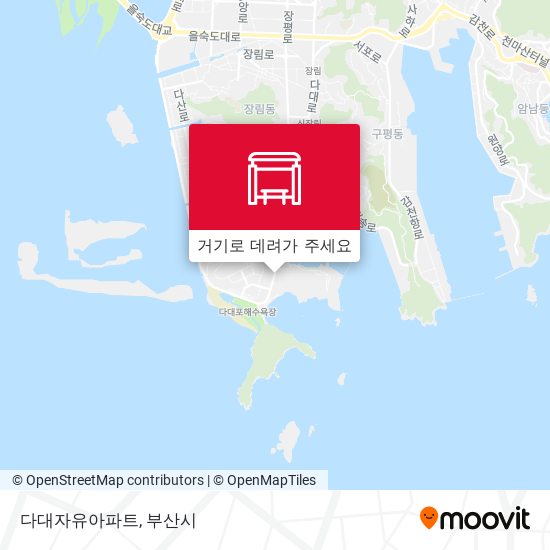 다대자유아파트 지도