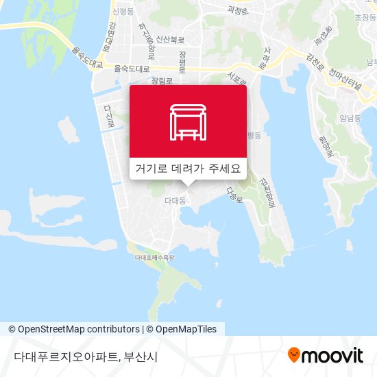 다대푸르지오아파트 지도