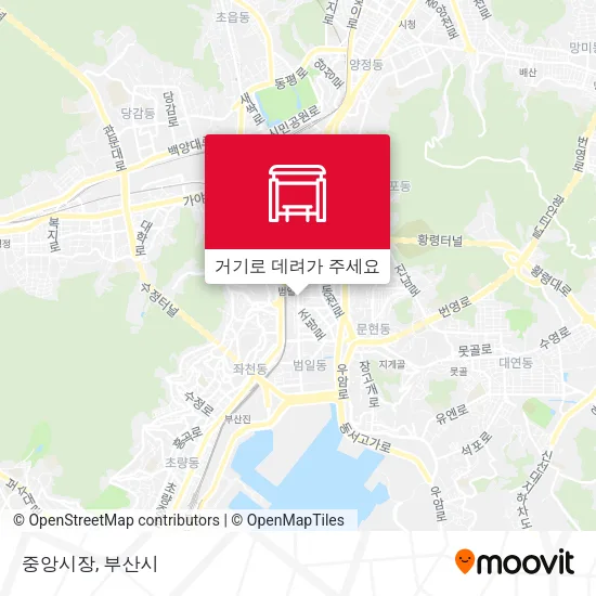중앙시장 지도