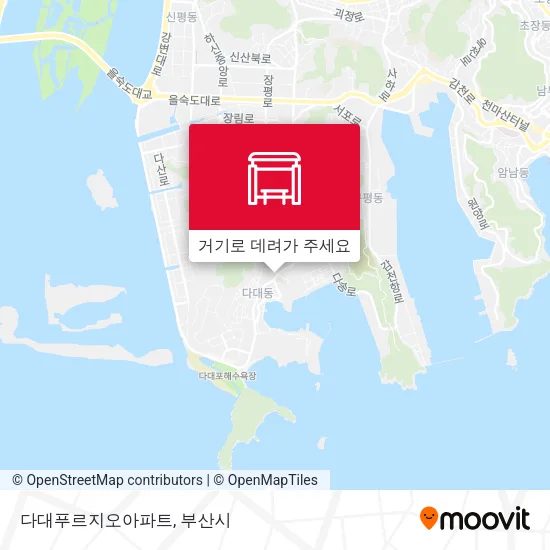 다대푸르지오아파트 지도