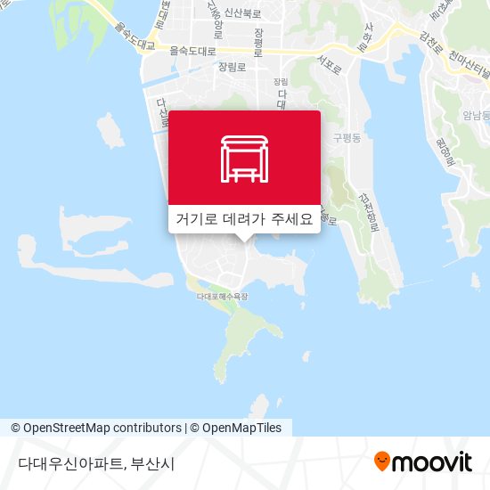 다대우신아파트 지도