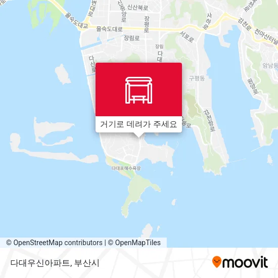 다대우신아파트 지도