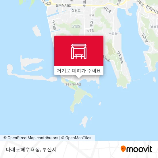 다대포해수욕장 지도