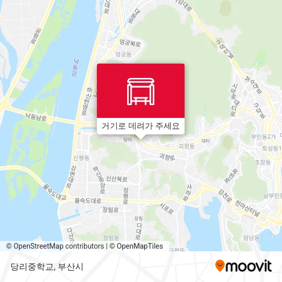 당리중학교 지도