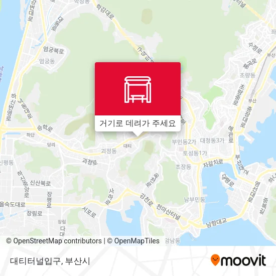 대티터널입구 지도