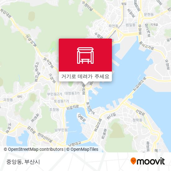 중앙동 지도