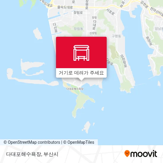 다대포해수욕장 지도