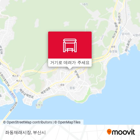 좌동재래시장 지도