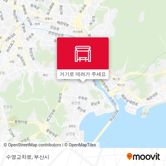 수영교차로 지도