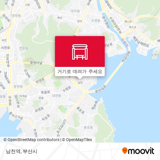 남천역 지도