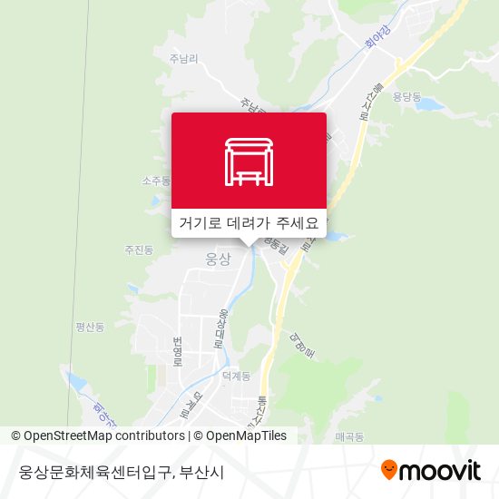 웅상문화체육센터입구 지도