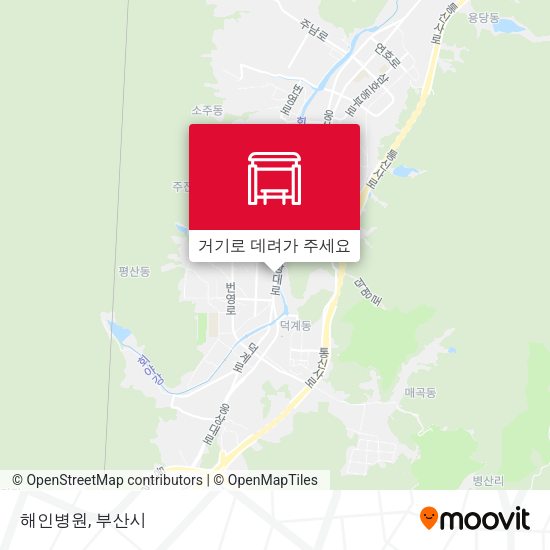 해인병원 지도