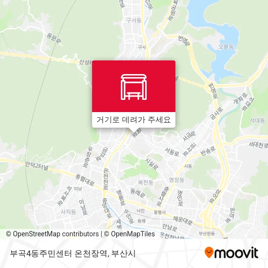 부곡4동주민센터 온천장역 지도