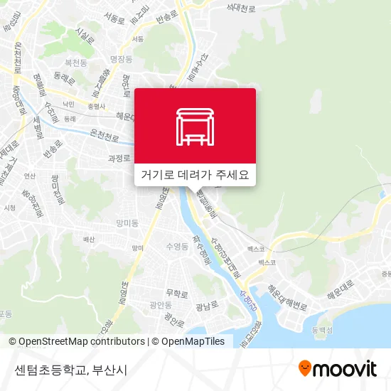 센텀초등학교 지도