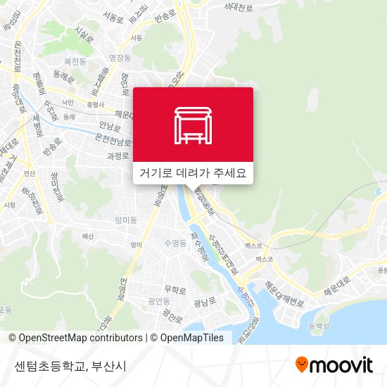 센텀초등학교 지도
