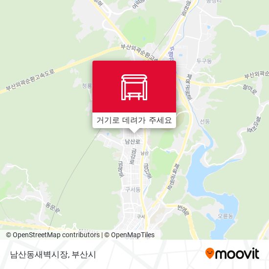 남산동새벽시장 지도