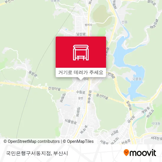 국민은행구서동지점 지도