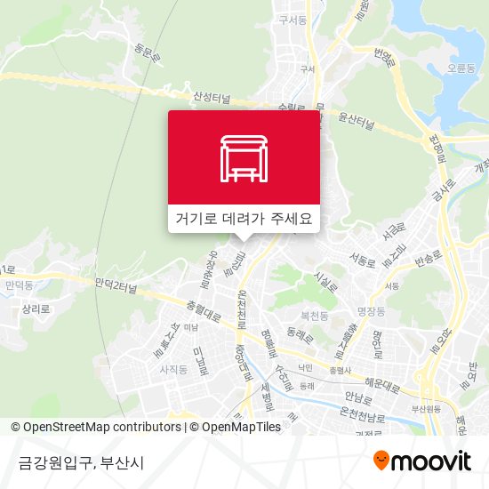 금강원입구 지도