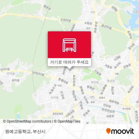 원예고등학교 지도
