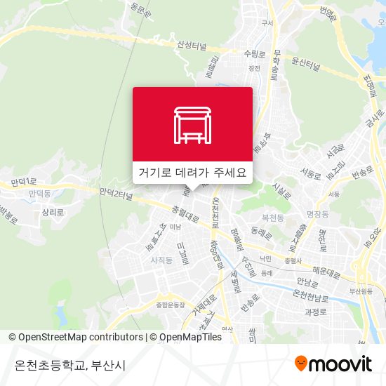 온천초등학교 지도