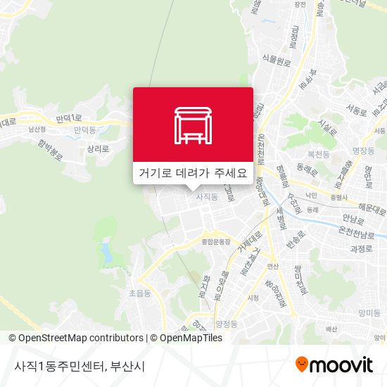 사직1동주민센터 지도