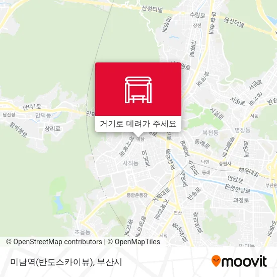 미남역(반도스카이뷰) 지도