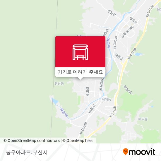 봉우아파트 지도