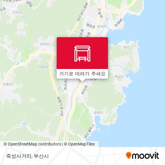 죽성사거리 지도