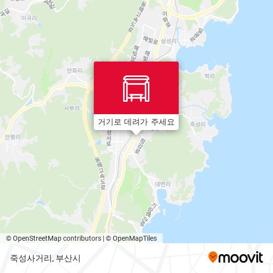 죽성사거리 지도