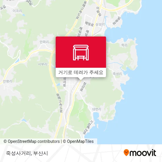 죽성사거리 지도
