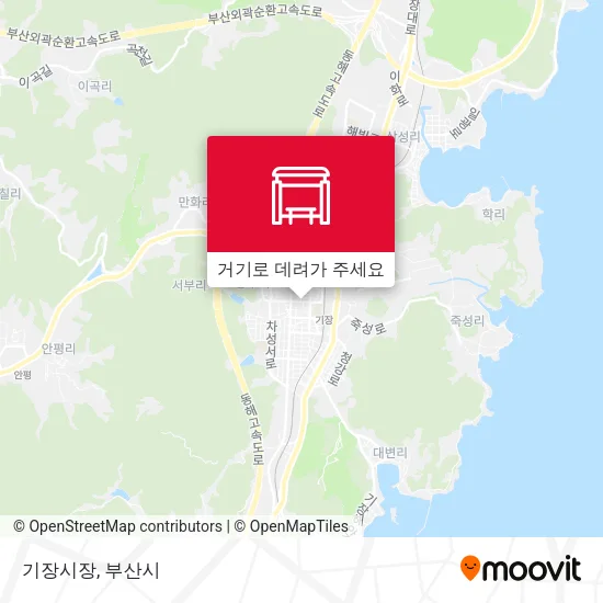 기장시장 지도