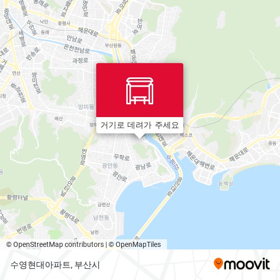 수영현대아파트 지도