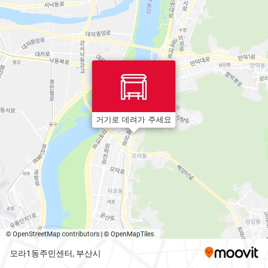 모라1동주민센터 지도