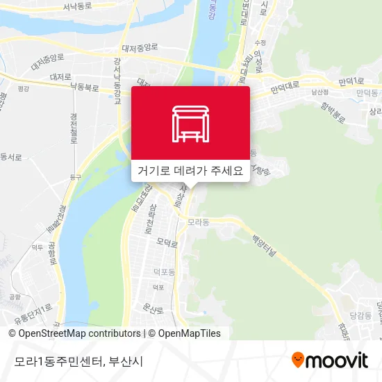 모라1동주민센터 지도