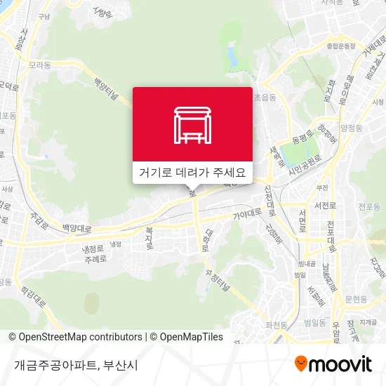 개금주공아파트 지도