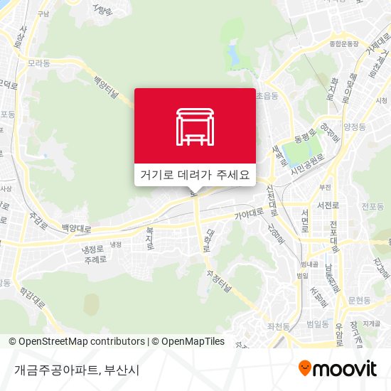 개금주공아파트 지도
