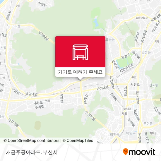 개금주공아파트 지도