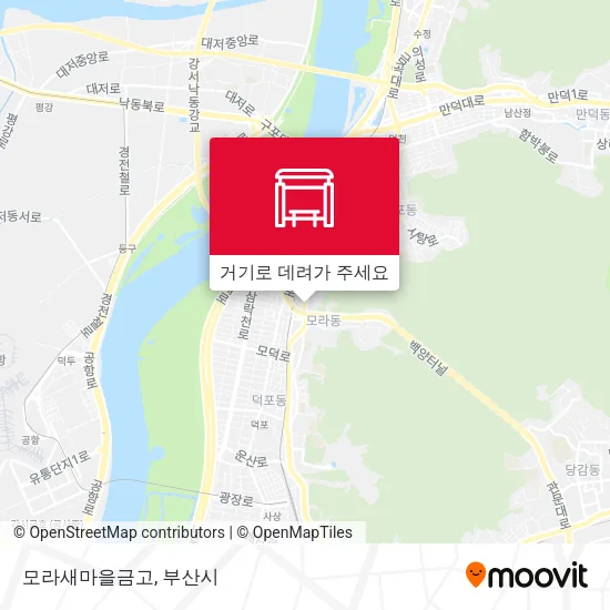 모라새마을금고 지도