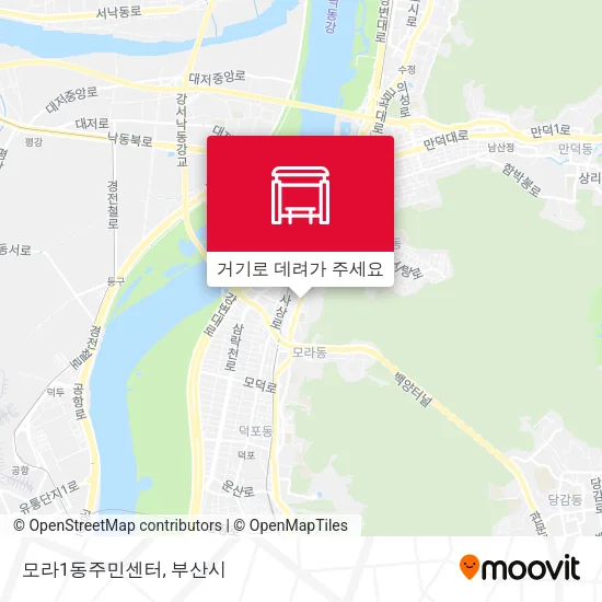 모라1동주민센터 지도