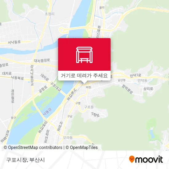 구포시장 지도