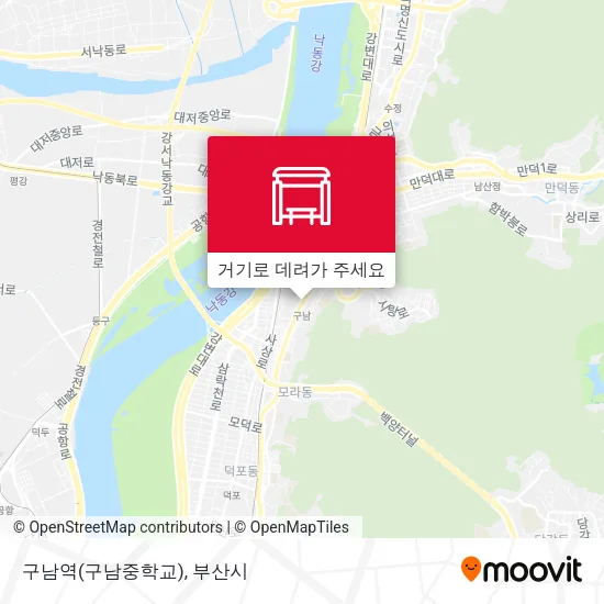구남역(구남중학교) 지도