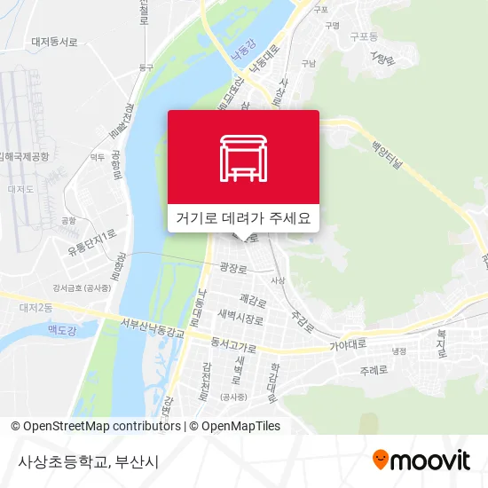 사상초등학교 지도