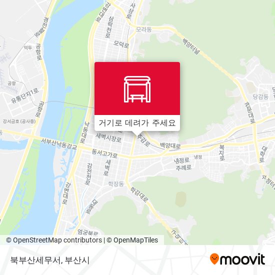 북부산세무서 지도