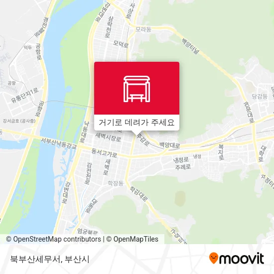 북부산세무서 지도