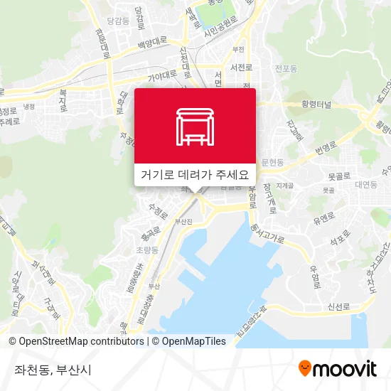 좌천동 지도