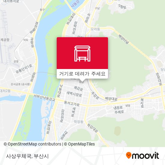 사상우체국 지도