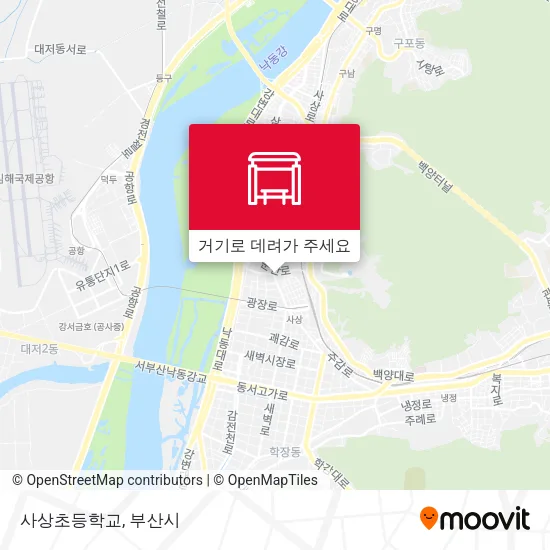 사상초등학교 지도