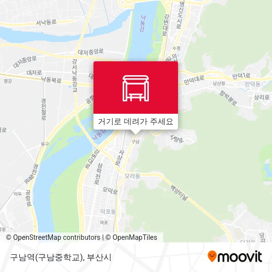 구남역(구남중학교) 지도
