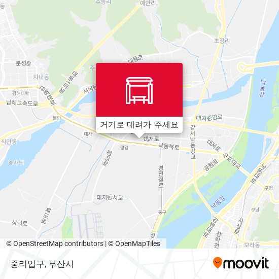 중리입구 지도