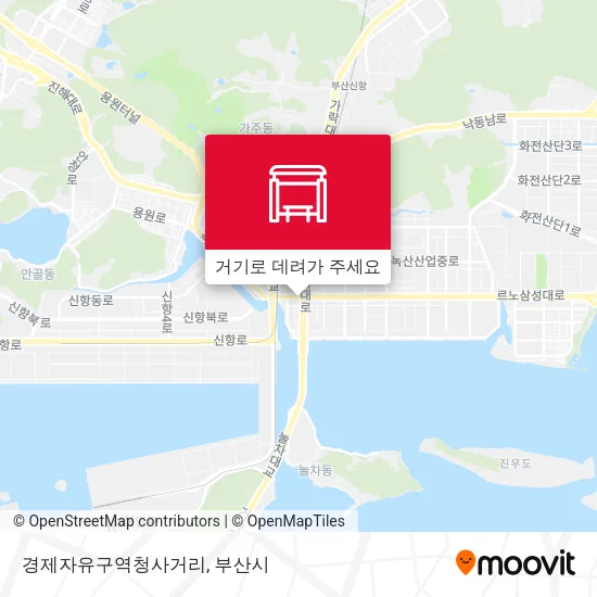 경제자유구역청사거리 지도